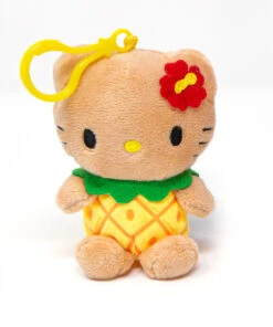 SANRIO Hello Kitty® Plush 4" W/ Strap - Pineapple