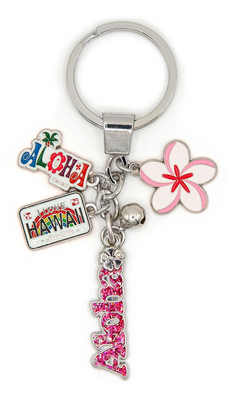 Island Girl® Charm Keyring: Aloha