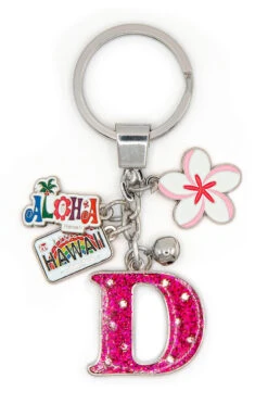 Island Girl® Charm Keyring: D
