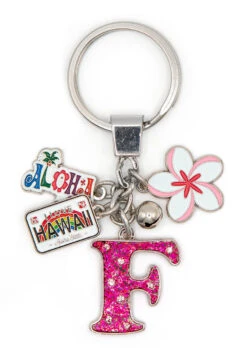 Island Girl® Charm Keyring: F