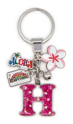 Island Girl® Charm Keyring: H