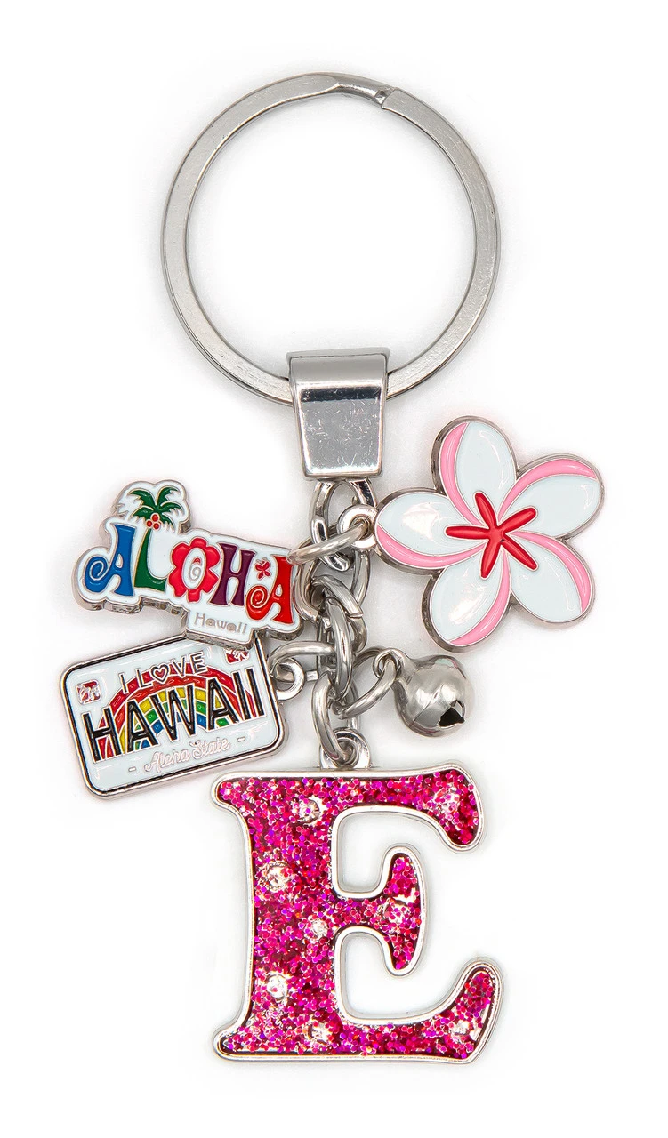 Island Girl® Charm Keyring: E
