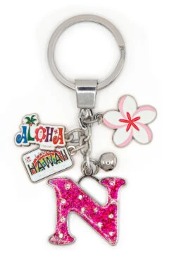 Island Girl® Charm Keyring: N