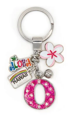 Island Girl® Charm Keyring: O