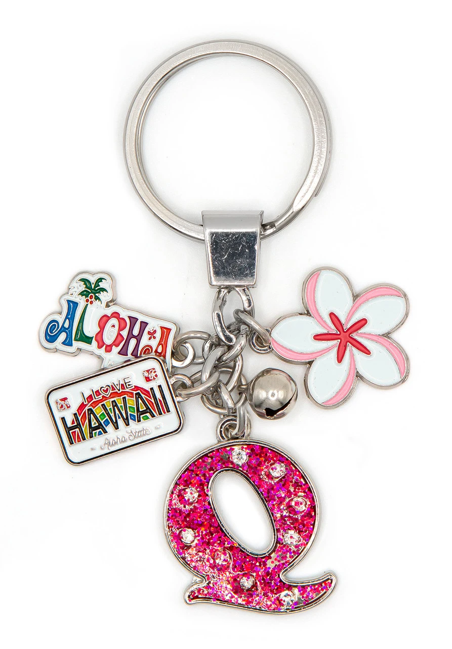 Island Girl® Charm Keyring: Q