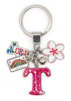 Island Girl® Charm Keyring: T