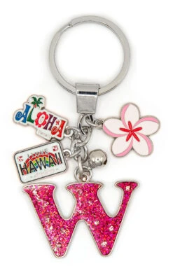 Island Girl® Charm Keyring: W