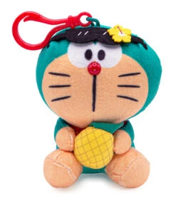 Doraemon® Plush 4" W/ Strap: Pineapple