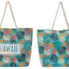 ROBIN RUTH® Rope Handle Tote Bag: Monstera Leaves Print