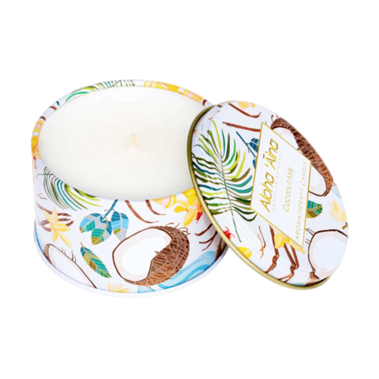 Aloha ‘Aina Travel Candle 4.3oz: Coconut Milk - Image 2
