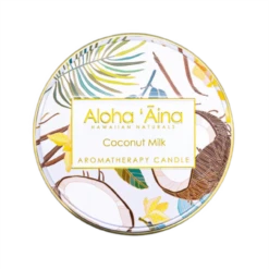 Aloha ‘Aina Travel Candle 4.3oz: Coconut Milk