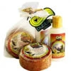 Mini Lotion/Organic Loofah Soap Gift Set: Coconut Cream