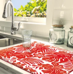 Drying Mats: Floral Hibiscus