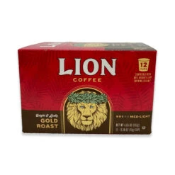 Lion Coffee Single Serve K-Cup Coffee: Gold