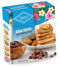 Diamond Bakery Shortbread Cookies - Kona Coffee With Chocolate Chip