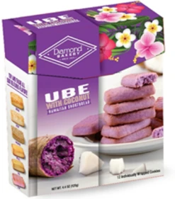 Diamond Bakery Shortbread Cookies - Ube With Coconut