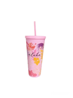 Double Wall Tumbler - Heleconia: Pink
