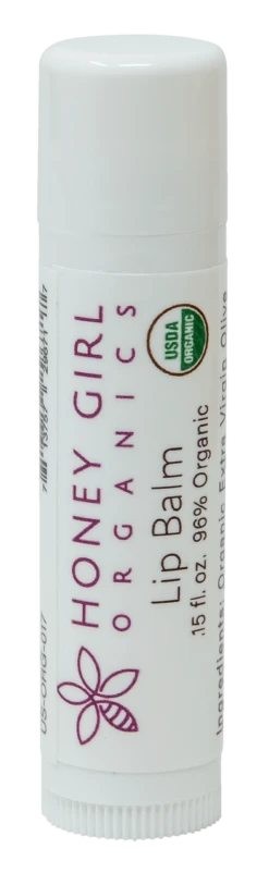 Honey Girl Organics Lip Balm Stick 0.15 Oz: Regular
