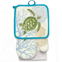 Hawaiian Design Premium Kitchen Set: Honu Voyage