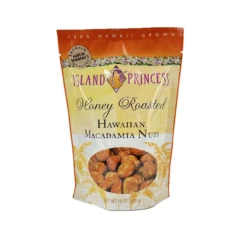 Island Princess Honey Roast Macadamia Nut Stand Up Bag 10oz