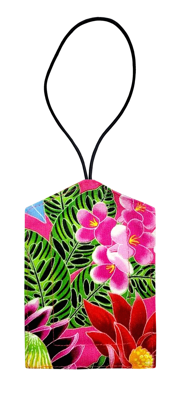 Island Style Luggage Tag - Hawaiian Garden - Image 2