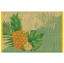 Hawaiian Design Bamboo Placemat: Life Is Sweet