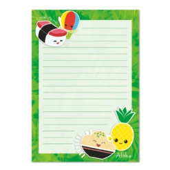 Hawaiian Design Notepad: Local Grindz