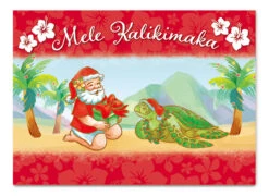 Mele Kalikimaka Cards Pack Of 12: Seas-N'-Greetings