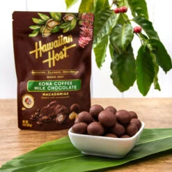 Hawaiian Host Paradise Collection - Kona Coffee Milk Chocolate Covered Macadamias