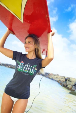 Island Girl® Surf Tee - Garden: Charcoal Heather