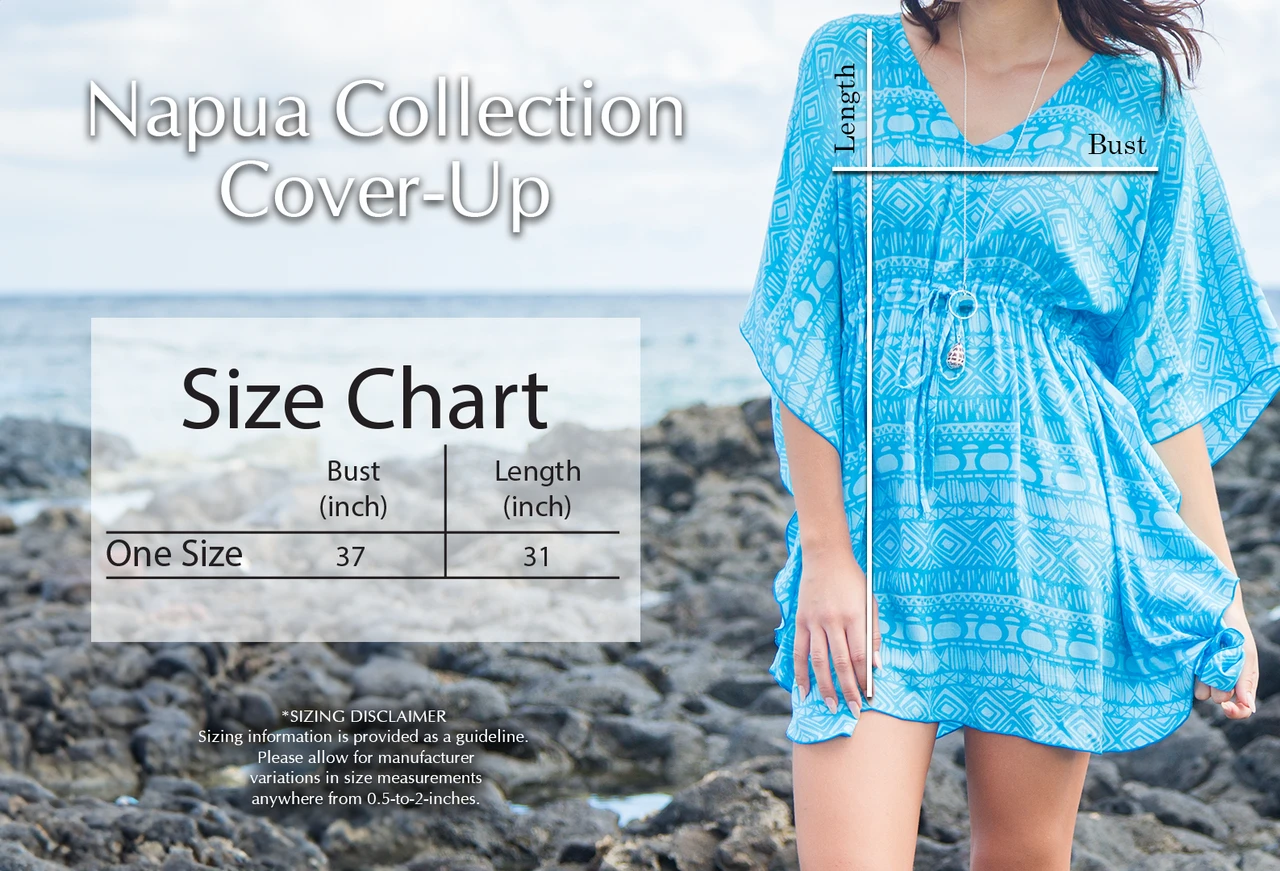 Napua Collection Cover Ups: Monstera Leaf - Gray/White - Image 3