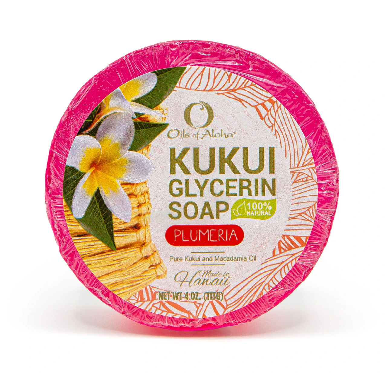 Oils Of Aloha - Kukui Glycerin Soap: Plumeria