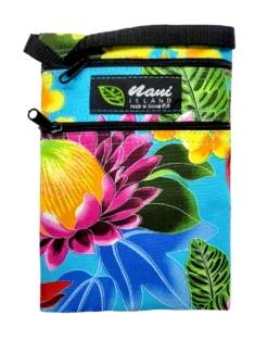 Island Style Passport Bag - Hawaiian Garden