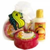Mini Lotion/Organic Loofah Soap Gift Set: Plumeria Sunset