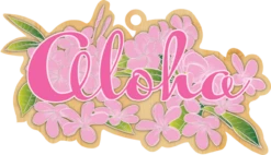 Wooden Ornament: Plumeria Aloha