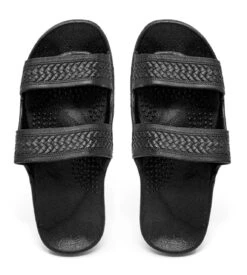Slip-On Sandals: Black