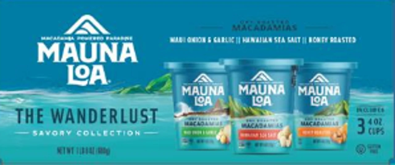 Mauna Loa Wanderlust Macadamia Nuts Gift Set Of Three - Savory Collection
