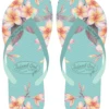 Island Girl® Slippers - Plumeria: Aqua