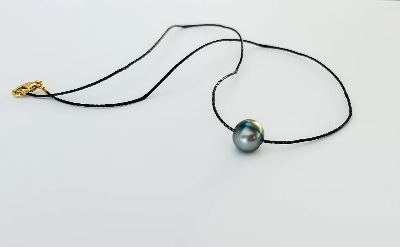 Tahitian Pearl Cord Necklace - Image 2