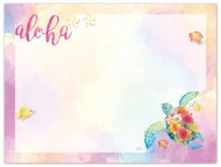 Hawaiian Design Stick 'N Notes - Single Pad: Watercolor Honu