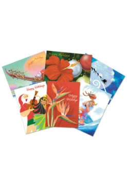 Hawaiian Design Assorted Christmas Cards Value Pack: Assorted Pack 7