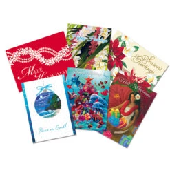 Hawaiian Design Assorted Christmas Cards Value Pack: Assorted Pack 8