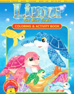 Limu The Blue Turtle - Coloring & Activity Book