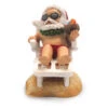 Polyresin Christmas Ornament: Beach Chair Santa