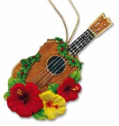 Polyresin Christmas Ornament: Ukulele 2