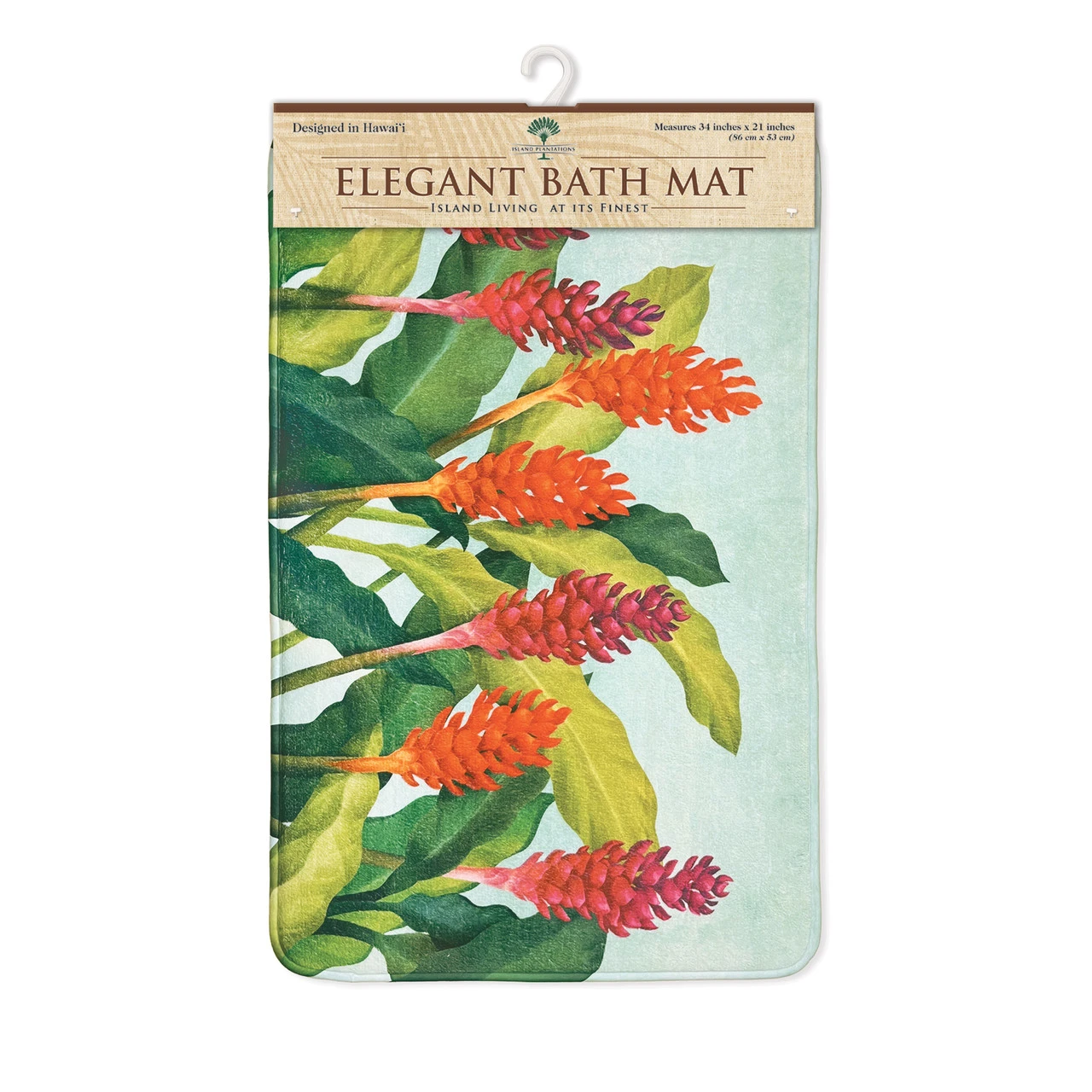 Island Plantations Bath Mat: Ginger Paradise