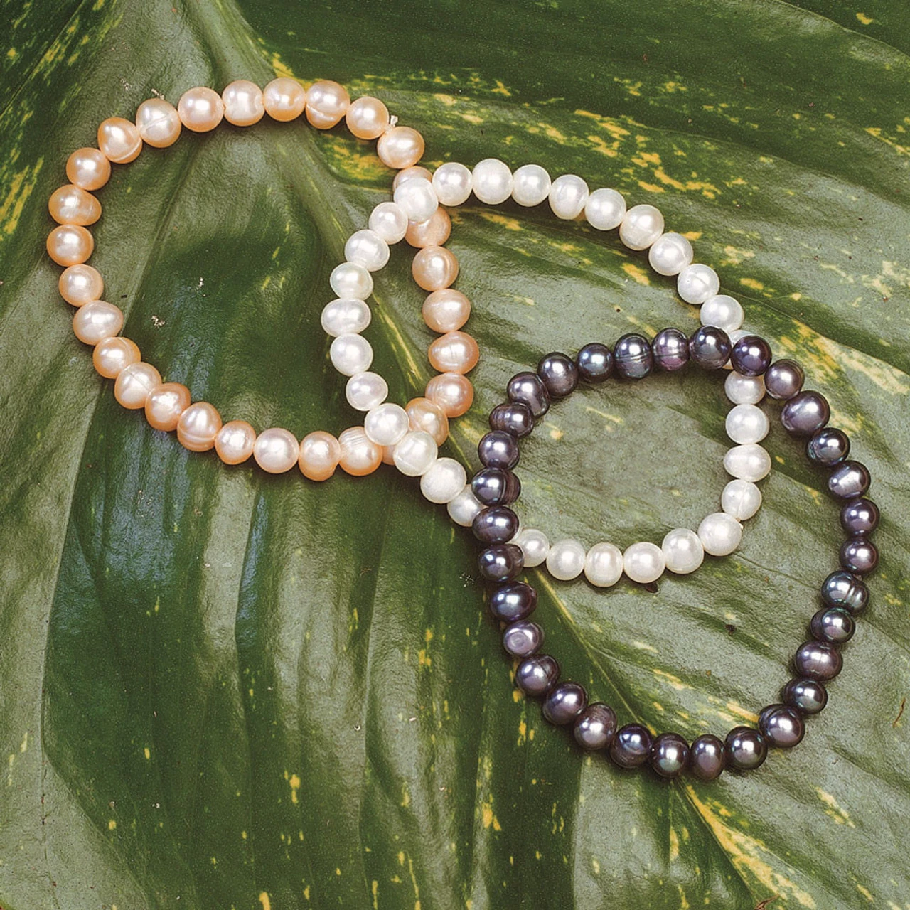 Freshwater Pearl Bracelet: White - Image 2