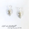 Liv-N-Aloha® Silver Pineapple Dangle Earrings