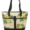 Island Accent Tote Bag: Yellow Hibiscus