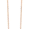 Moana Collection Rose Gold Pendant Chain Necklace: Solid Plumeria